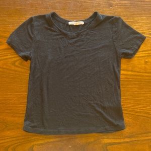 Black crop top teens/kids (small) good condition